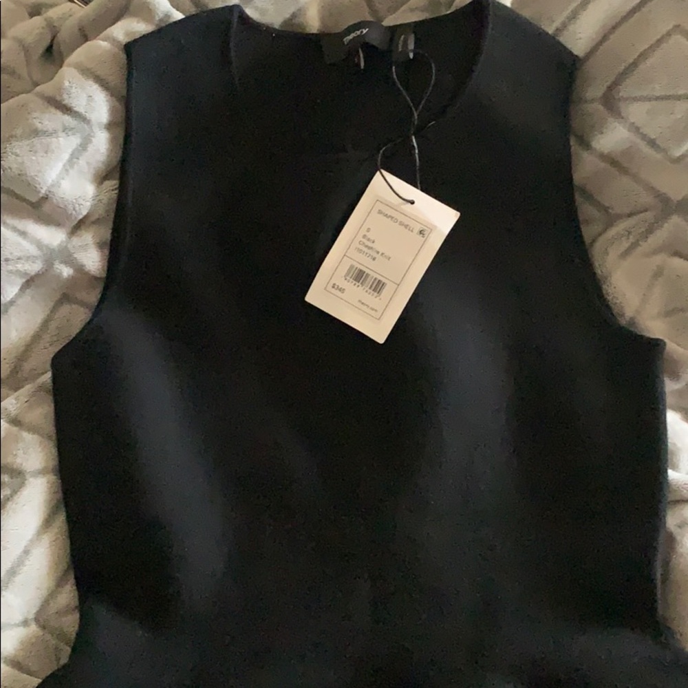Theory Black Shaped Shell Shirt - Picture 2 of 6